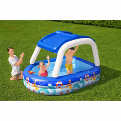 Bestway Piscine familiale gonflable Sea Captain avec parasol UV Careful - Vue supplémentaire 13