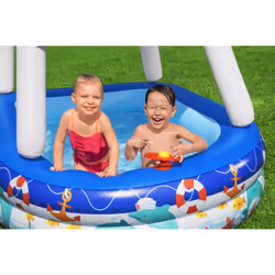 Bestway Piscine familiale gonflable Sea Captain avec parasol UV Careful - Vue supplémentaire 14