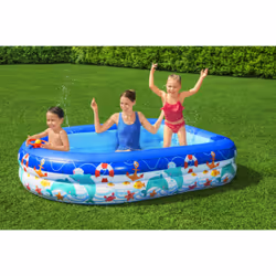 Bestway Piscine familiale gonflable Sea Captain avec parasol UV Careful - Vue supplémentaire 17
