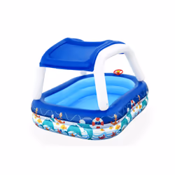 Bestway Piscine familiale gonflable Sea Captain avec parasol UV Careful - Vue supplémentaire 2