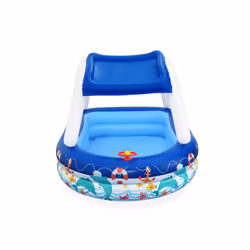 Bestway Piscine familiale gonflable Sea Captain avec parasol UV Careful - Vue supplémentaire 4