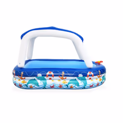Bestway Piscine familiale gonflable Sea Captain avec parasol UV Careful - Vue supplémentaire 6