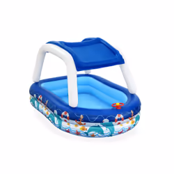Bestway Piscine familiale gonflable Sea Captain avec parasol UV Careful - Vue supplémentaire 7