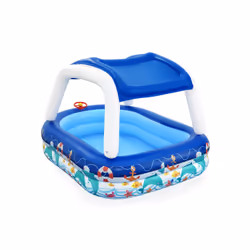 Bestway Piscine familiale gonflable Sea Captain avec parasol UV Careful - Vue supplémentaire 8
