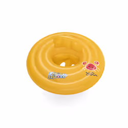 Bestway Swim Safe ABC WonderSplash Bouée culotte ronde pour bébé 3 anneaux 69 cm, Siège de natation, Garçon/Fille, Rouge, Jau ...
