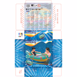 Bestway Bateau gonflable pour bébé Happy Crustacean 1,19 m - Vue supplémentaire 20