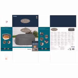Bestway Lay-Z-Spa Housse thermique carrée EnergySense 1,80 m x 1,80 m x 71 cm - Vue supplémentaire 9