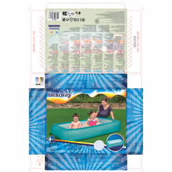 Bestway Piscine pour enfants Aquababes 1,65 m x 1,04 m x 25 cm - Vue supplémentaire 15