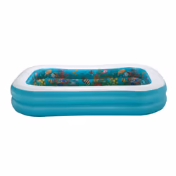 Bestway Piscine de jeu gonflable 3 D Undersea Adventure 2,62 m x 1,75 m x 51 cm, Piscine gonflable, 778 L, 3 an(s), Bleu