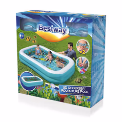 Bestway Piscine de jeu gonflable 3 D Undersea Adventure 2,62 m x 1,75 m x 51 cm - Vue supplémentaire 24