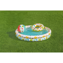 Bestway Kit piscine gonflable avec ballon de plage et bouée - Vue supplémentaire 13