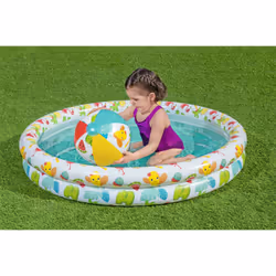 Bestway Kit piscine gonflable avec ballon de plage et bouée - Vue supplémentaire 14