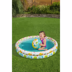Bestway Kit piscine gonflable avec ballon de plage et bouée - Vue supplémentaire 15