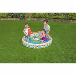 Bestway Kit piscine gonflable avec ballon de plage et bouée - Vue supplémentaire 16