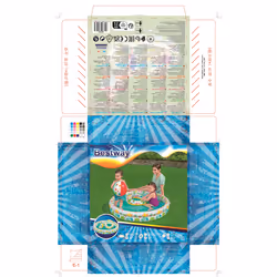 Bestway Kit piscine gonflable avec ballon de plage et bouée - Vue supplémentaire 20