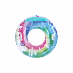 Bestway Bouée Tie Dye 1,18 m x 1,17 m, Multicolore, Tube flottant, Monochromatique, Homme/femme, 90 kg, EN ISO25649