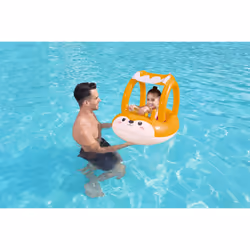 Bestway Bateau pneumatique pour bébé Friendly Fox avec parasol - Vue supplémentaire 11