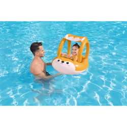 Bestway Bateau pneumatique pour bébé Friendly Fox avec parasol - Vue supplémentaire 12