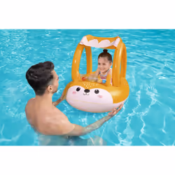 Bestway Bateau pneumatique pour bébé Friendly Fox avec parasol - Vue supplémentaire 13