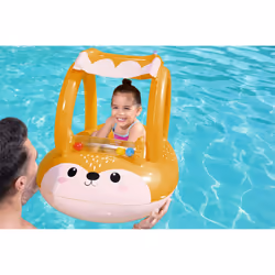 Bestway Bateau pneumatique pour bébé Friendly Fox avec parasol - Vue supplémentaire 15