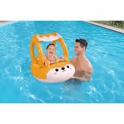 Bestway Bateau pneumatique pour bébé Friendly Fox avec parasol - Vue supplémentaire 16