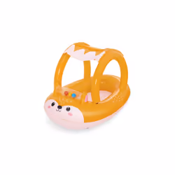 Bestway Bateau pneumatique pour bébé Friendly Fox avec parasol