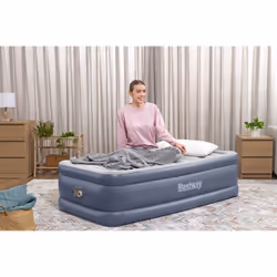 Bestway Matelas gonflable Tritech 1 place avec pompe électrique intégrée et revêtement antimicrobien 1,91 m x 97 cm x 51 cm - Vue supplémentaire 7