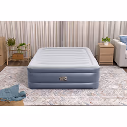 Bestway Lit gonflable matelas 2 places Tritech avec pompe électrique intégrée et revêtement antimicrobien 2,03 m x 1,52 m x 51 cm