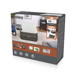 Bestway Matelas gonflable 1 place Fortech avec pompe électrique intégrée et revêtement antimicrobien 191 x 97 x 46 cm