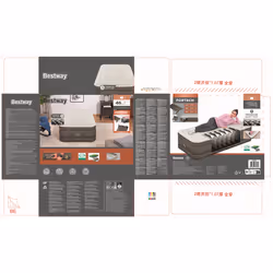 Bestway Matelas gonflable 1 place Fortech avec pompe électrique intégrée et revêtement antimicrobien 191 x 97 x 46 cm - Vue supplémentaire 26