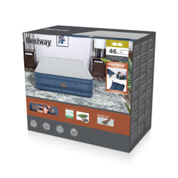 Bestway Matelas gonflable Fortech Snugable Top 2 places avec pompe électrique intégrée et revêtement antimicrobien 2,03 m x 1,52 m x 46 cm