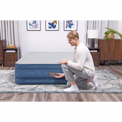 Bestway Matelas gonflable Fortech Snugable Top 2 places avec pompe électrique intégrée et revêtement antimicrobien 2,03 m x 1,52 m x 46 cm - Vue supplémentaire 27