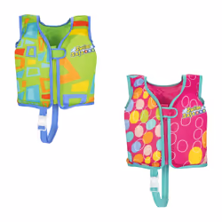 Bestway Swim Safe ABC AquaStar Gilet de natation en tissu pour enfants, Gilet de sauvetage, Garçon/Fille, Tissu, Couleurs ass ...