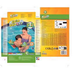 Bestway Swim Safe ABC Brassards gonflables tissu AquaStar S/M - Vue supplémentaire 26