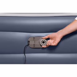 Bestway Lit gonflable matelas 2 places Tritech SleekFlow avec tête de lit et pompe électrique intégrée et revêtement antimicrobien 2,26 m x 1,52 m x 84 cm