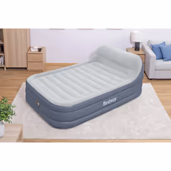 Bestway Lit gonflable matelas 2 places Tritech SleekFlow avec tête de lit et pompe électrique intégrée et revêtement antimicrobien 2,26 m x 1,52 m x 84 cm - Vue supplémentaire 4