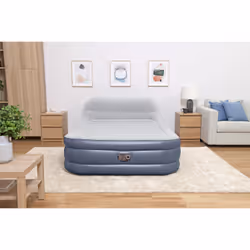 Bestway Lit gonflable matelas 2 places Tritech SleekFlow avec tête de lit et pompe électrique intégrée et revêtement antimicrobien 2,26 m x 1,52 m x 84 cm - Vue supplémentaire 7