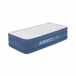 Bestway Matelas gonflable AlwayzAire Twin avec double pompe intégrée et revêtement antimicrobien 1,91 m x 97 cm x 46 cm, Mate ...
