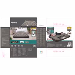 Bestway Matelas gonflable Tritech 2 places avec pompe électrique intégrée 2,03 m x 1,52 m x 30 cm - Vue supplémentaire 25
