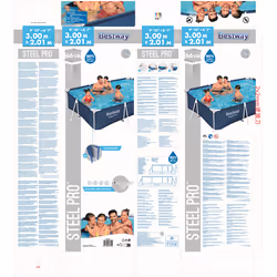 Bestway Steel Pro © Piscine hors sol rectangulaire 3,00 m x 2,01 m x 66 cm - Vue supplémentaire 14