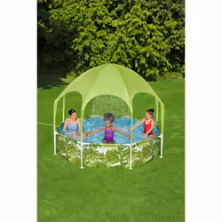 Bestway Piscine hors sol ronde Splash-in-Shade avec parasol UV Careful - Vue supplémentaire 10