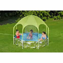 Bestway Piscine hors sol ronde Splash-in-Shade avec parasol UV Careful - Vue supplémentaire 11