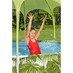 Bestway Piscine hors sol ronde Splash-in-Shade avec parasol UV Careful - Vue supplémentaire 14