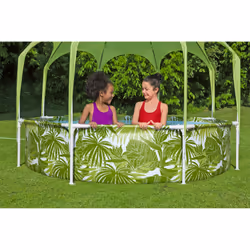 Bestway Piscine hors sol ronde Splash-in-Shade avec parasol UV Careful - Vue supplémentaire 15