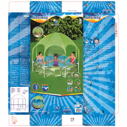 Bestway Piscine hors sol ronde Splash-in-Shade avec parasol UV Careful - Vue supplémentaire 18