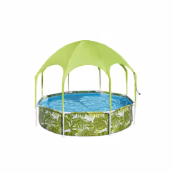 Bestway Piscine hors sol ronde Splash-in-Shade avec parasol UV Careful