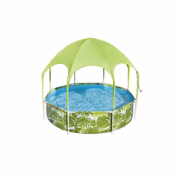Bestway Piscine hors sol ronde Splash-in-Shade avec parasol UV Careful