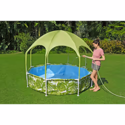 Bestway Piscine hors sol ronde Splash-in-Shade avec parasol UV Careful - Vue supplémentaire 9