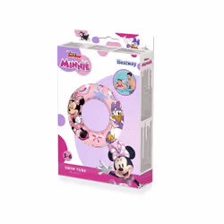 Bestway Disney Junior Minnie Mouse Bouée ronde 56 cm, Rose, Violet, Tube flottant, Image, 3 an(s), Fille, 6 an(s)