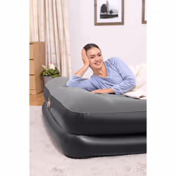 Bestway Lit gonflable matelas 2 places Tritech avec pompe électrique intégrée et revêtement antimicrobien 203 x 152 x 46 cm - Vue supplémentaire 19